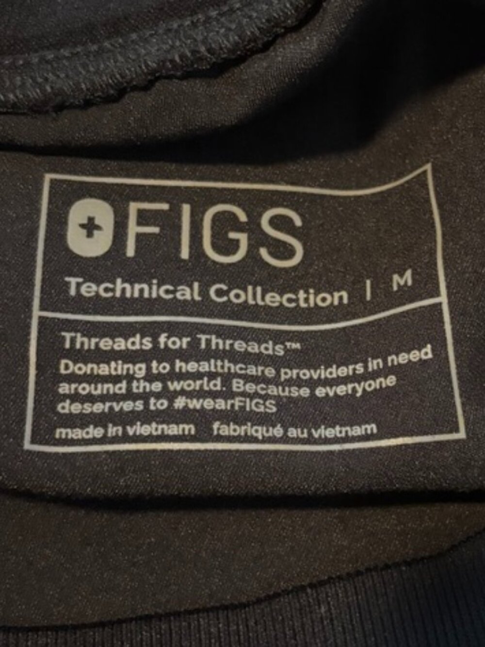FIGS Maternity Zamora Jogger Scrub Pants Black Size Medium - Picture 3 of 4